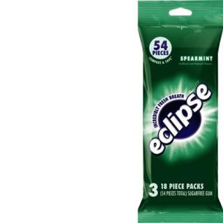 Eclipse Spearmint Sugarfree Gum, multipack (3 packs total)