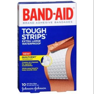 BAND AID Tough Strips Adhesive Bandages Extra Large 10 Each (Pack of 3)