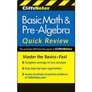 CliffsNotes Basic Math & Pre Algebra Quick Review, 2nd Edition (Cliffs Quick Review) Paperback