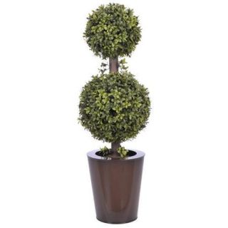 House of Silk Flowers Inc. Artificial Double Ball Topiary in Pot