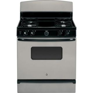 GE 4.8 cu. ft. Gas Range in Silver JGBS10GEFSA