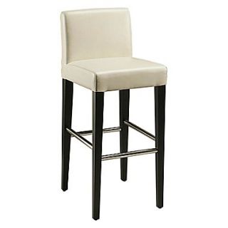 Pastel Equinoii 26 Leather Counter Stool, White
