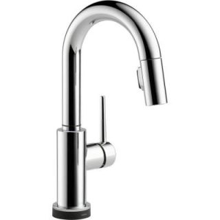 Delta Trinsic Single Handle Pull Down Sprayer Bar Faucet Featuring Touch2O Technology in Chrome 9959T DST