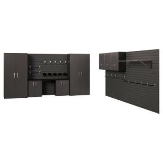 Flow Wall 144 sq. ft. Master Garage Storage Set in Black/Silver Carbon FCS 24B 30 BSC K