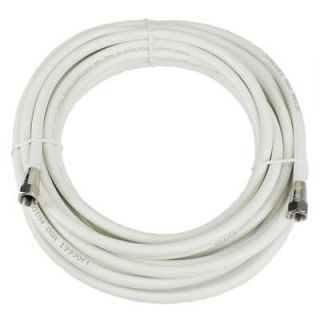 PerfectVision 25 ft. RG 6 White Coaxial Cable with Ends 036010