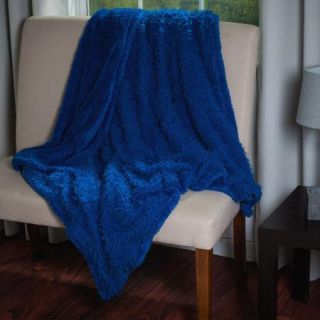 Somerset Home Solid Soft Plush Sherpa Fleece Throw Blanket