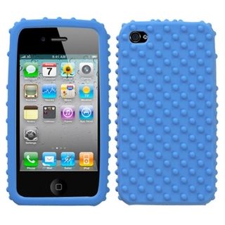 BasAcc Solid Dark Blue/ Dots Skin Case For Apple iPhone 4S/ 4