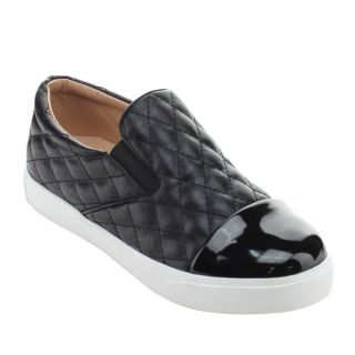 X2B ELI 2 Womens Quilted Low Top Slip On Flat Sneaker Shoes