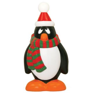 Holiday Time 2.33 ft Lighted Penguin Freestanding Sculpture Outdoor Christmas Decoration with White Incandescent Lights
