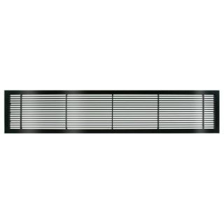 Architectural Grille AG10 Series 10 in. x 10 in. Solid Aluminum Fixed Bar Supply/Return Air Vent Grille, Black Gloss 100101005