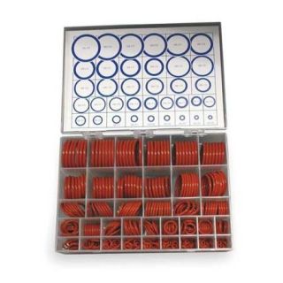 3CVZ8 O Ring Asst, Silicone, 436 Pcs, 36Szs