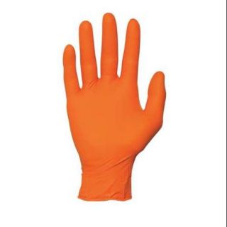 Microflex Size M Disposable Gloves, Nitrile, Orange, N482