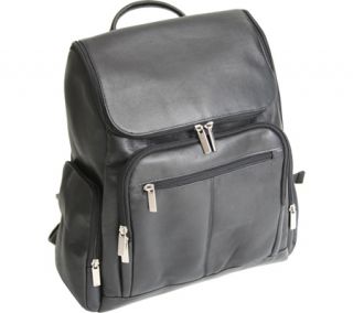 Royce Leather Laptop Backpack 688   Black Leather