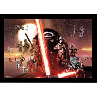 Star Wars Episode VII The Force Awakens Print with Traditional Black