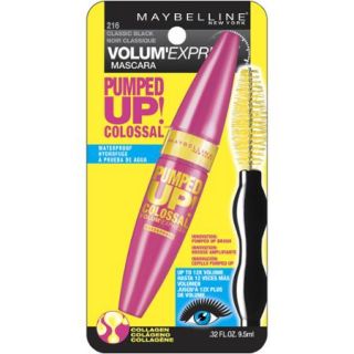Maybelline Volum' Express Pumped Up Colossal Waterproof Mascara, 0.32 fl oz