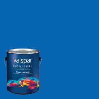 Creative Ideas for Color by Valspar Gallon Size Container Interior Satin Pre Tinted Sky Dive Blue Latex Base Paint and Primer in One (Actual Net Contents 127.16 fl oz)