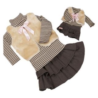 Our Generation Doll & Me Fashion Set Chocolate Brown Outfit with Faux