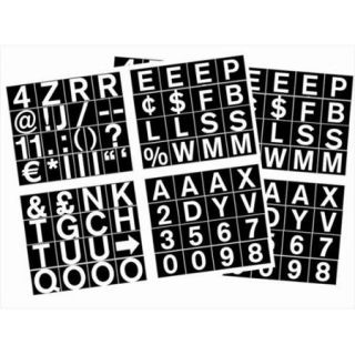 MasterVision CAR0702 1 inch Magnetic Set of Letters, Numbers & Symbols