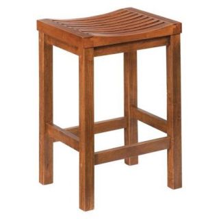 Home Styles Parker 24 in. Backless Wood Counter Stool
