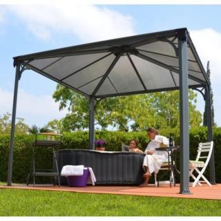 Palram Palermo 3000 9.5 Ft. W x 9.5 Ft. D Aluminum Gazebo