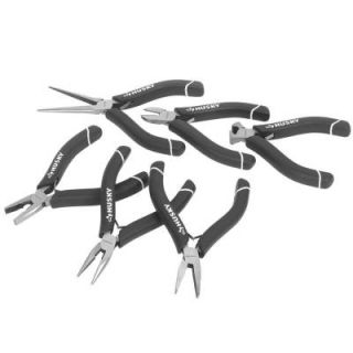 Husky Mini Pliers Set with Mini Diagonal, Mini Linesman, Mini Needle, Mini Long Nose, Mini Flat and Mini End Nipper Pliers 96847