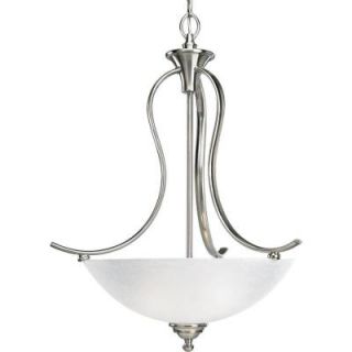 Progress Lighting Sentura Collection 3 Light Brushed Nickel Chandelier DISCONTINUED P3581 09