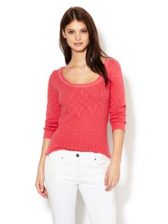 Sauvage Textured Scoop Neck Sweater by Sandro