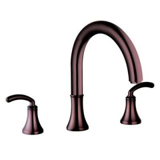 Yosemite Home Decor 2 Handle Deck Mount Roman Tub Faucet in Oil Rubbed Bronze YP57RT ORB