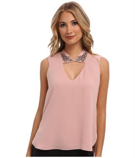 bcbgmaxazria sofie embellished collar top