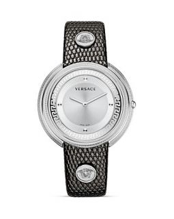 Versace Thea Stainless Steel Watch with Silver Sunray Dial, 39mm
