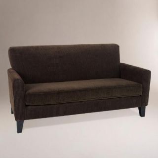 Coffee Monroe Corduroy Loveseat