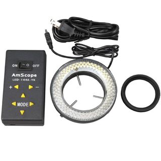 144 LED Four zone Microscope Ring Light with Adapter   17344781