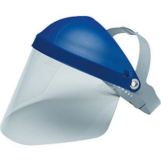 AO Tuffmaster Clear Polycarbonate Face Shield Visor, 9 in (H) x 14 1/4 in (W) x 0.08 in (T), Shield Only