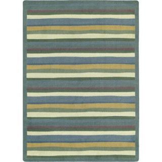 Joy Carpets Just for Kids Yipes Stripes Soft Area Rug