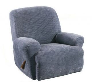 Sure Fit Stretch Royal Diamond Recliner Slipcover —