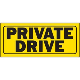 HY KO 6 in. x 14 in. Plastic Private Drive Sign 23007
