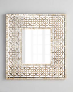 Capiz Fretwork Mirror