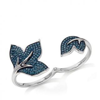 Rarities Fine Jewelry with Carol Brodie 0.69ct Blue Diamond Sterling Silver "L   7836657