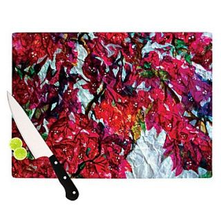 KESS InHouse Bougainvillea Cutting Board; 11.5 H x 8.25 W