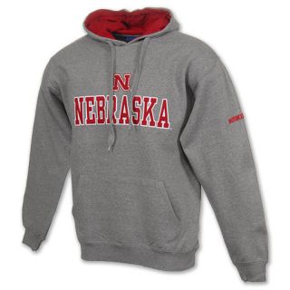 Nebraska Cornhuskers Fleece NCAA Mens Hooded Sweatshirt   GREY2NEB