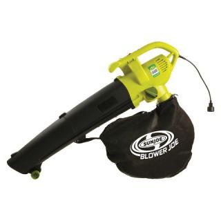 Sun Joe 3 in 1 Lawn Blower, Vacuum Mulcher and Leaf Shredder   Black