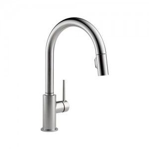 Delta 9159 AR DST Trinsic Single Handle Pull Down Kitchen Faucet   Arctic Stainless