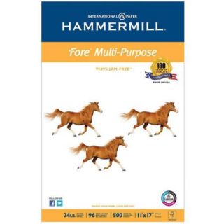 Hammermill Fore MP White Multipurpose Paper, 96 Bright, 11" x 17", 500 Sheets, 1 Ream