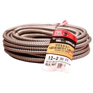 Southwire 50 ft 12/2 Solid CU BX/AC Cable 61023122