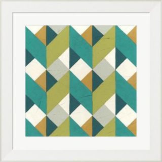 Evive Designs Chevron Illusion II by June Erica Vess Framed Graphic Art