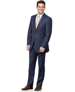 Tommy Hilfiger Blue Sharkskin Trim Fit Suit Separates   Suits & Suit