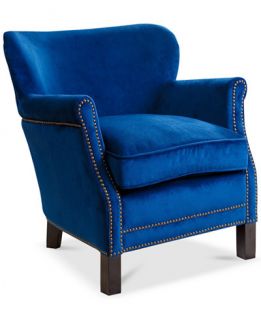 Eryn Kids Velvet Nailhead Armchair, Direct Ship   Furniture