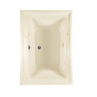 American Standard Town Square 59.5 in L x 41.625 in W x 23 in H Linen Acrylic 2 Person Rectangular Drop in Air Bath