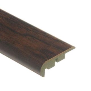 Zamma Dark/Shelton Hickory 3/4 in. Thick x 2 1/8 in. Wide x 94 in. Length Laminate Stair Nose Molding 0137541526
