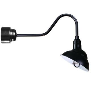 Illumine 1 Light Outdoor Black Wall Lantern with Wire Guard CLI 243